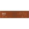 Railroad Decal Set 6-Pack -- Chicago & Eastern Illinois 40′ Single-Sheathed Wood Boxcar, N, Tichy Train Group 10093N6