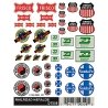 Dry Transfer Signs -- Railroad Heralds, HO, Woodland Scenics 558