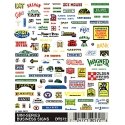 Dry Transfer Signs -- Business Signs, N, Woodland Scenics 572