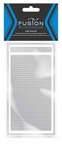 UP/CMO Style RD-4 Coal Hopper White Dashes Reflective Decal Set, HO, FUSION SCALE GRAPHICS 160005