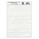 Dry Transfer Alphabet & Numbers - Condensed Railroad Gothic -- White, All Scales, Woodland Scenics 738