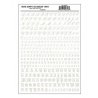 Dry Transfer Alphabet & Numbers - Script/Old English -- White, All Scales, Woodland Scenics 756