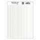 Dry Transfer Stripes - .010, 1/64, .022, 1/32 & 3/64′ Wide -- White, All Scales, Woodland Scenics 760