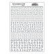 Dry Transfer Numbers - Railroad Roman - 1/16, 3/32, 1/8, 3/16, 1/4 & 5/16′ -- Silver, All Scales, Woodland Scenics 712