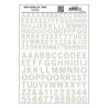 Dry Transfer Alphabet & Numbers - Railroad Gothic - 3/8 & 1/2′ 1 & 1.3cm -- White, All Scales, Woodland Scenics 733