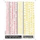 Dry Transfer Alphabet & Number Sets -- Railroad Roman Type Face (red & gold), All Scales, Woodland Scenics 504