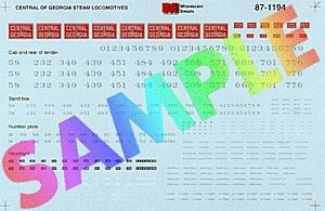 Central of Georgia - CG -- Steam Locomotives, 1931-1953, HO, Microscale Industries Inc 871194