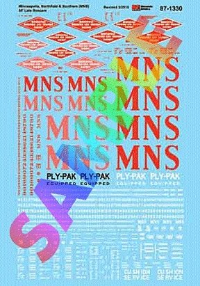 Minneapolis, Northfield & Southern - MN&S -- 50′ Late Boxcars, HO, Microscale Industries Inc 871330