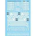 Conrail - CR -- Freight Cars, Cabooses & Boxcars, 1970-1980, HO, Microscale Industries Inc 87161