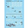 Railroad Decal Set -- Milwaukee Road Boxcars 2, Brown & White Schemes, 1970s, HO, Microscale Industries Inc 871358