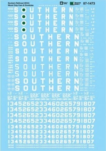 Southern Railway - SOU -- Wood Chip Cars & Gondolas, HO, Microscale Industries Inc 871473