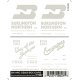 Dry Transfer Railroad Lettering Sets -- BN & CB&Q Boxcars `Way of the Zephyrs`, `Everywhere West`, HO, Woodland Scenics 607