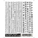 Dry Transfer Alphabet & Number Sets -- Railroad Roman Type Face (black), All Scales, Woodland Scenics 505
