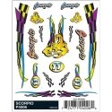 PineCar(R) Dry Transfer Decals -- Scorpio, All Scales, Woodland Scenics 4006