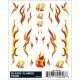 PineCar(R) Dry Transfer Decals -- Blazin′ Flames, All Scales, Woodland Scenics 4008