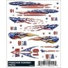 PineCar(R) Dry Transfer Decals -- Freedom Runner, All Scales, Woodland Scenics 4012