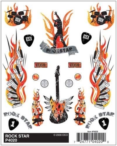 PineCar(R) Dry Transfer Decals -- Rock Star, All Scales, Woodland Scenics 4020