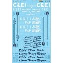 Railroad Decal Set -- Chicago & Eastern Illinois 40` & 50` Boxcars, N, Microscale Industries Inc 601512