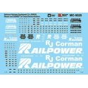 Railroad Decal Set -- Railpower & NREX Genset Logos & Data, N, Microscale Industries Inc 605025