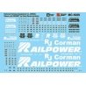 Railroad Decal Set -- Railpower & NREX Genset Logos & Data, N, Microscale Industries Inc 605025