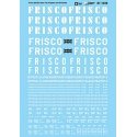 Railroad Decal Set -- St. Louis-San Francisco (Frisco/SLSF) Open Top Hoppers & Gondola, N, Microscale Industries Inc 601459