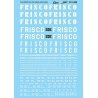 Railroad Decal Set -- St. Louis-San Francisco (Frisco/SLSF) Open Top Hoppers & Gondola, N, Microscale Industries Inc 601459