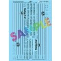 Railroad Decal Set -- Fruit Growers Express Ventilated/Insulated 40` & 50` Boxcars (Mo, N, Microscale Industries Inc 601505