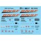 Railroad Decal Set -- BNSF Railway Liquefied Natural Gas Tank Car, N, Microscale Industries Inc 605040
