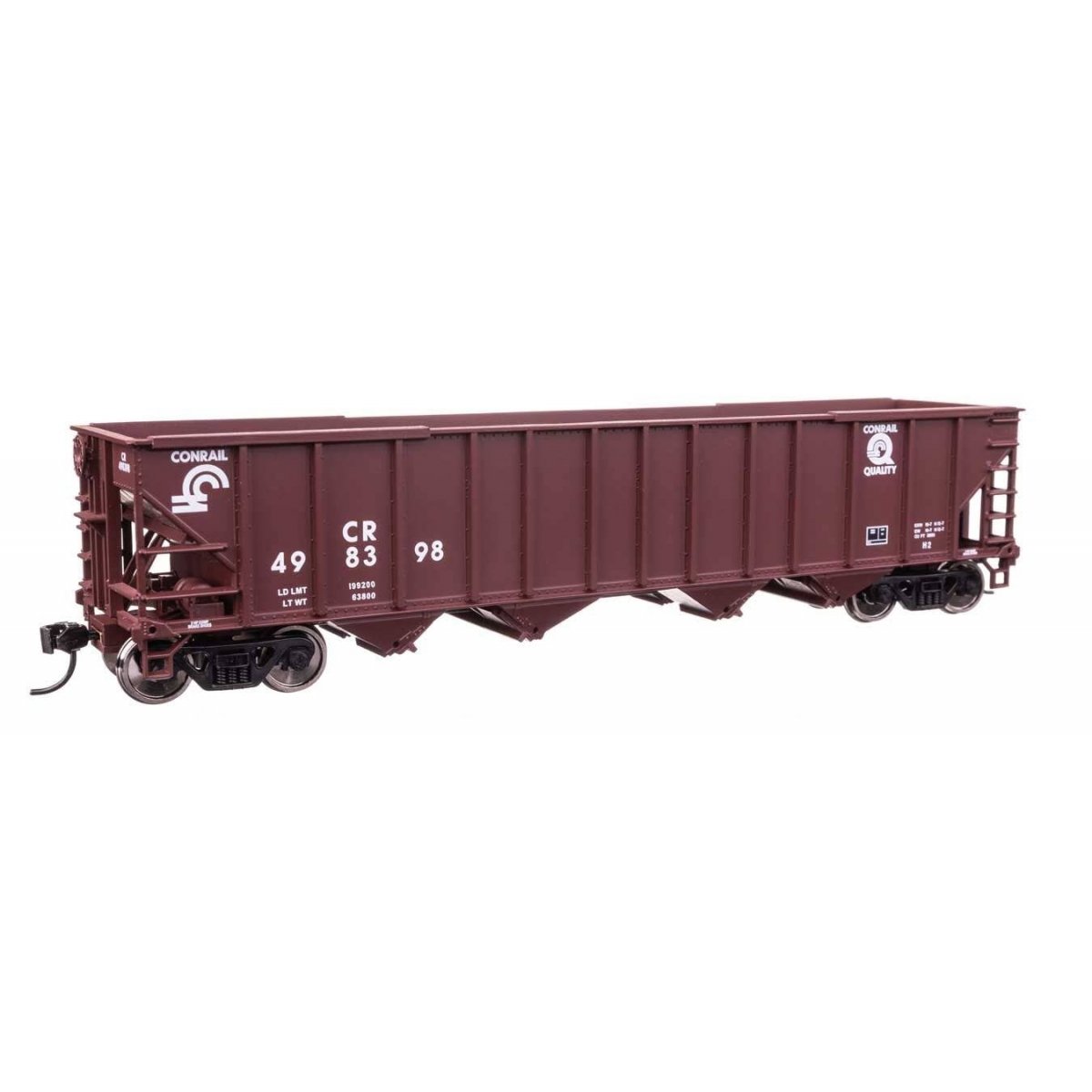 50′ 100-Ton 4-Bay Hopper - Ready to Run -- Conrail 498398