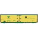 Railroad Decal Set -- Illinois Central 40′ Steel Reefer (yellow Car, green Lettering & Diamond, O, Tichy Train Group 10229O