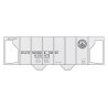 Railroad Decal Set -- Baltimore & Ohio Class N-34 2-Bay Covered Hopper (13 States Logo), O, Tichy Train Group 10069O