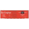 Railroad Decal Set -- Chicago, Burlington & Quincy 40′ Double-Door Boxcar (Chinese Red Car), O, Tichy Train Group 10094O