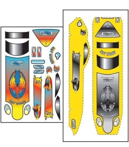 PineCar(R) Building Templates -- Hot Wings, All Scales, Woodland Scenics 476