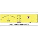 Railroad Decal Set -- Northern Pacific 40′ Wood Reefer (yellow car), HO, Tichy Train Group 10348