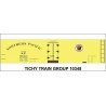 Railroad Decal Set -- Northern Pacific 40′ Wood Reefer (yellow car), HO, Tichy Train Group 10348