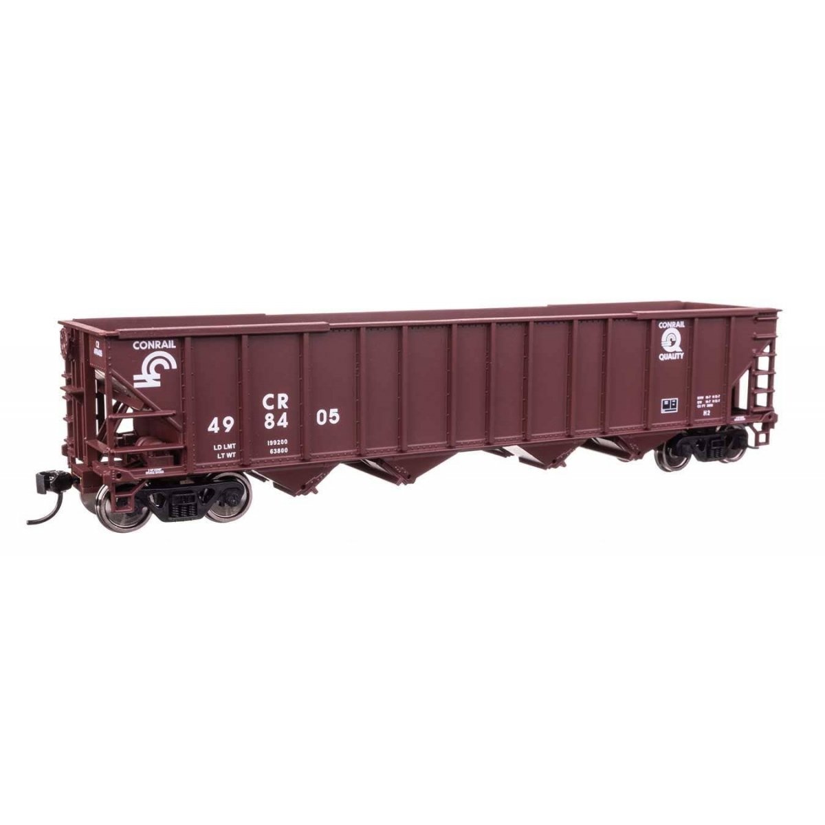 50′ 100-Ton 4-Bay Hopper - Ready to Run -- Conrail 498405