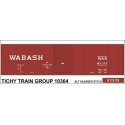 Railroad Decal Set -- Wabash 40′ Steel Boxcar, HO, Tichy Train Group 10364