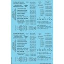 Railroad Decal Set -- Generic Tank Car Data (black lettering), N, Tichy Train Group 10380N