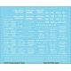 Railroad Decal Set -- Generic 2-Bay Steel Hopper Data (white lettering), N, Tichy Train Group 10387N