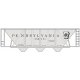 Railroad Decal Set -- Pennsylvania Railroad Class H-30 Hopper Gray w/Roman Lettering, HO, Tichy Train Group 10003
