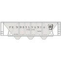 Railroad Decal Set -- Pennsylvania Railroad Class H-30 Hopper Gray w/Roman Lettering, HO, Tichy Train Group 10003
