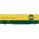 Railroad Decal Set -- Rutland 40′ Steel Boxcar (green, yellow car), HO, Tichy Train Group 10293