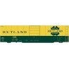 Railroad Decal Set -- Rutland 40′ Steel Boxcar (green, yellow car), HO, Tichy Train Group 10293