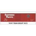 Railroad Decal Set -- Southern Pacific 40′ Steel Boxcar (Sans Serif Lettering, black Lines Log, N, Tichy Train Group 10313N