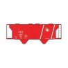 Railroad Decal Set -- Central Railroad of New Jersey Aragonite-Service Covered Hopper (Red Sch, HO, Tichy Train Group 10113
