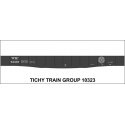 Railroad Decal Set -- Western Maryland 1939 52′ Steel Gondola with Fishbelly Sill, HO, Tichy Train Group 10323