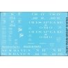 Railroad Decal Set -- Delaware & Hudson/Chesapeake & Ohio/New Haven USRA Hopper (1 car), HO, Tichy Train Group 10147N