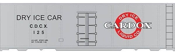 Railroad Decal Set -- Cardox CDCX Dry-Ice Reefer, HO, Tichy Train Group 10134
