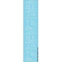 Railroad Decal Set -- 40` and 50` Boxcar Data (white), HO, Tichy Train Group 10340