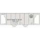 Railroad Decal Set -- Baltimore & Ohio Class N-34 2-Bay Covered Hopper (13 States Logo), HO, Tichy Train Group 10069
